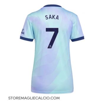 Arsenal Bukayo Saka #7 Maglia Gara Terza Repliche 2024-25 Donna